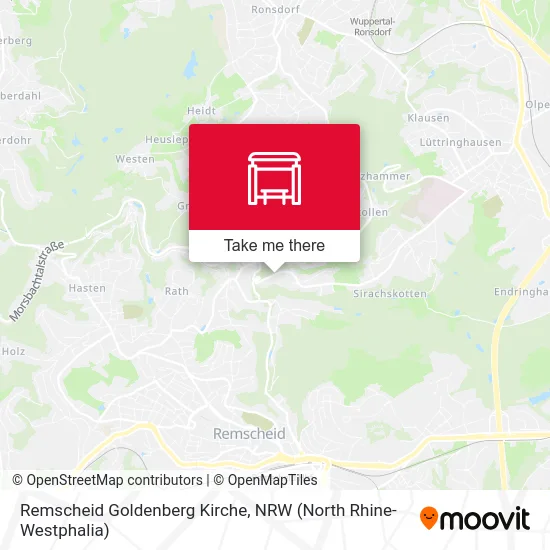Remscheid Goldenberg Kirche map