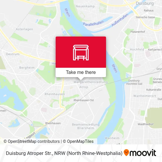 Duisburg Atroper Str. map