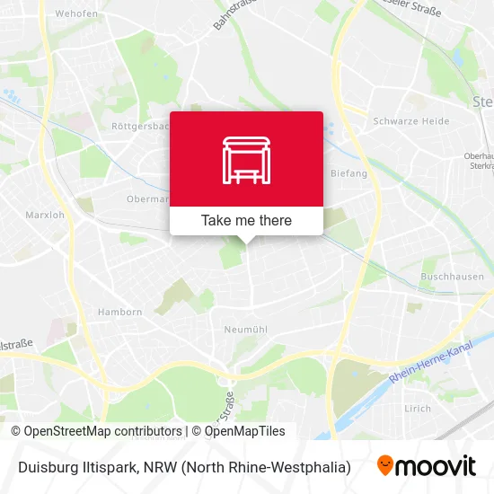 Duisburg Iltispark map