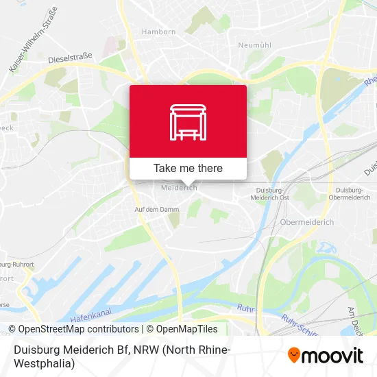 Duisburg Meiderich Bf map