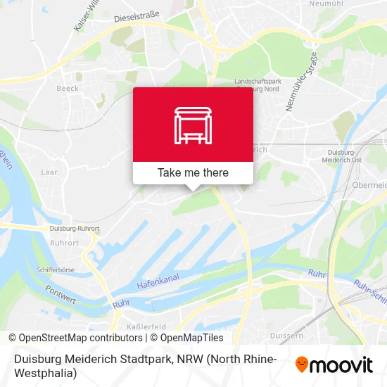 Duisburg Meiderich Stadtpark map