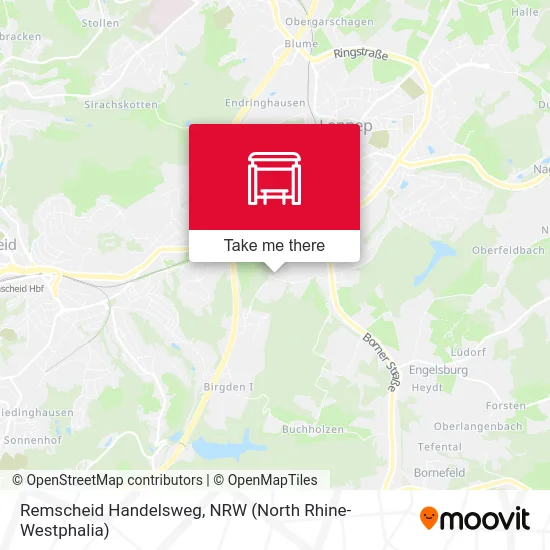 Remscheid Handelsweg map