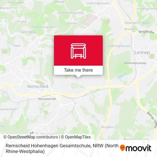 Remscheid Hohenhagen Gesamtschule map