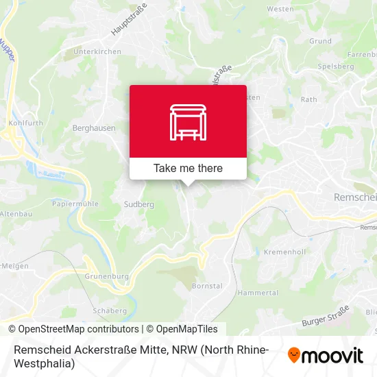 Remscheid Ackerstraße Mitte map