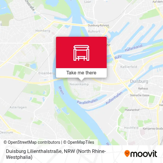 Duisburg Lilienthalstraße map