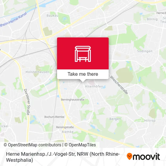 Herne Marienhsp./J.-Vogel-Str map