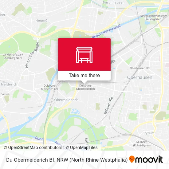 Du-Obermeiderich Bf map