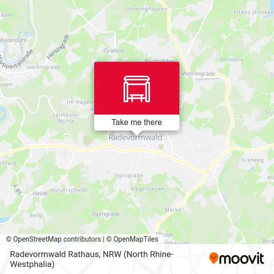 Radevormwald Rathaus map