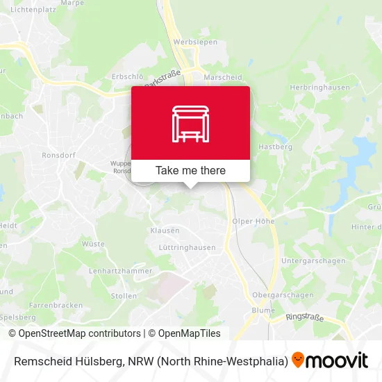 Remscheid Hülsberg map