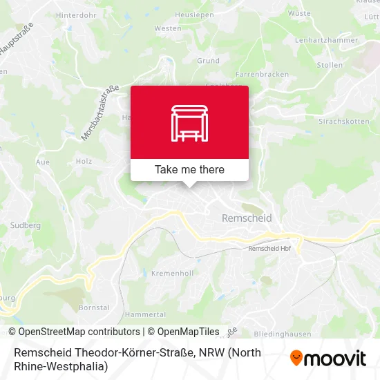 Remscheid Theodor-Körner-Straße map