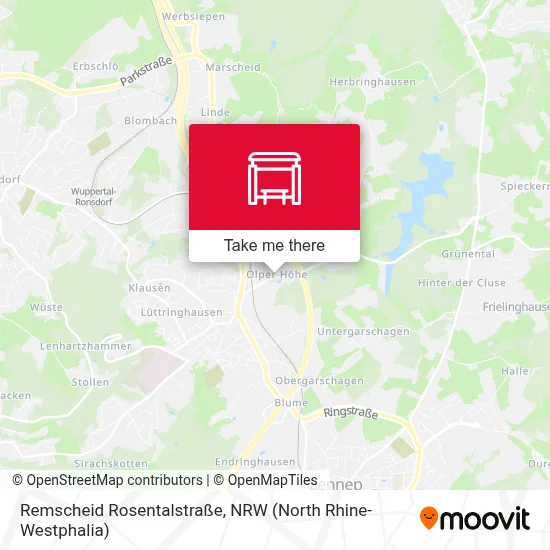 Remscheid Rosentalstraße map