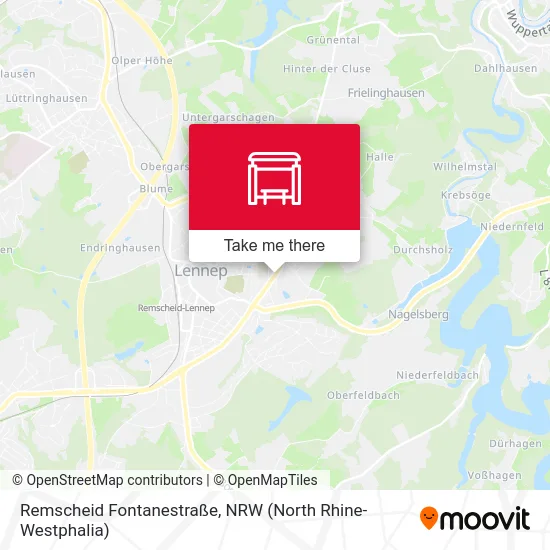 Remscheid Fontanestraße map