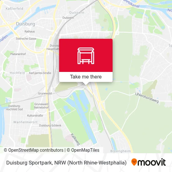 Duisburg Sportpark map