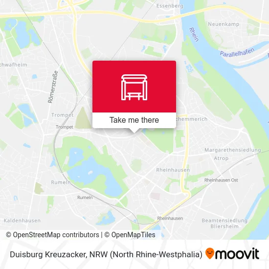 Duisburg Kreuzacker map