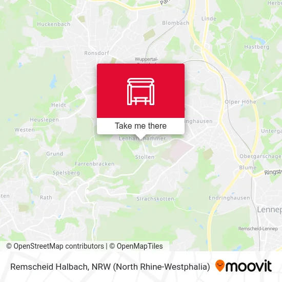 Remscheid Halbach map