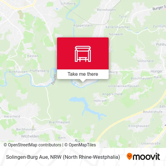 Solingen-Burg Aue map