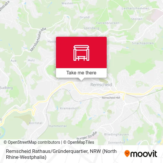 Remscheid Rathaus / Gründerquartier map
