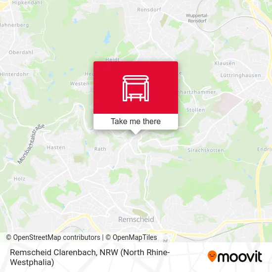 Remscheid Clarenbach map