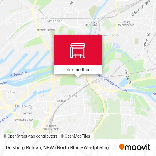 Duisburg Ruhrau map