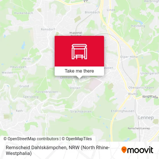 Remscheid Dahlskämpchen map