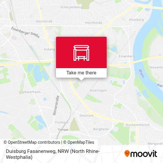Duisburg Fasanenweg map