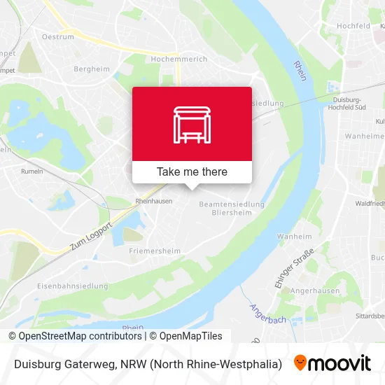 Duisburg Gaterweg map
