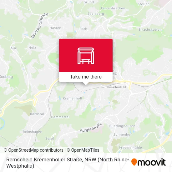 Remscheid Kremenholler Straße map