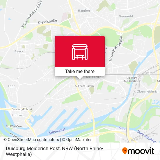 Duisburg Meiderich Post map