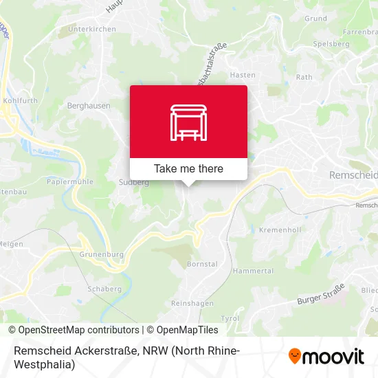 Remscheid Ackerstraße map