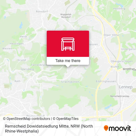 Remscheid Dowidatsiedlung Mitte map