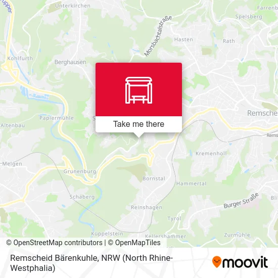 Remscheid Bärenkuhle map