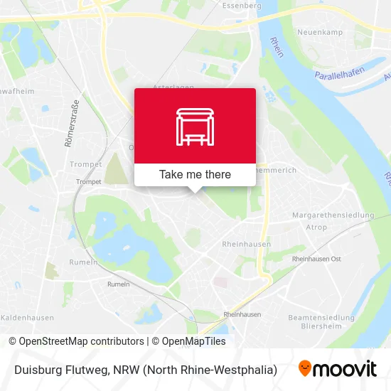 Duisburg Flutweg map