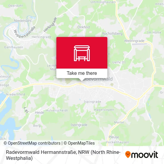 Radevormwald Hermannstraße map