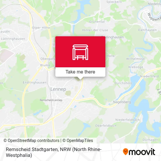 Remscheid Stadtgarten map
