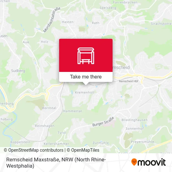 Remscheid Maxstraße map