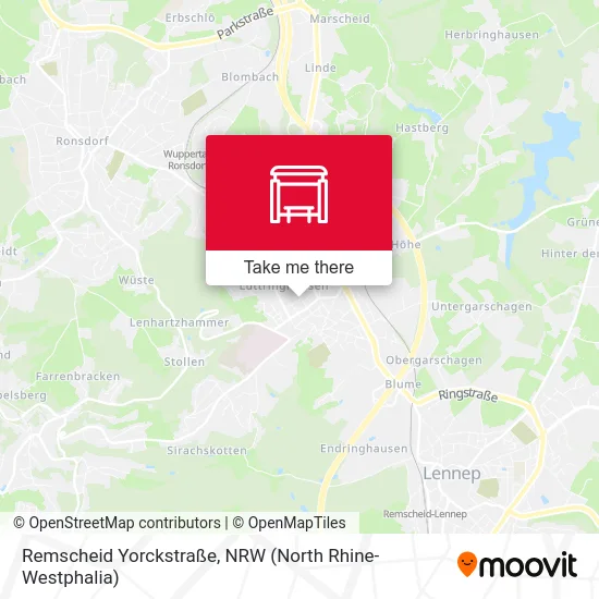 Remscheid Yorckstraße map