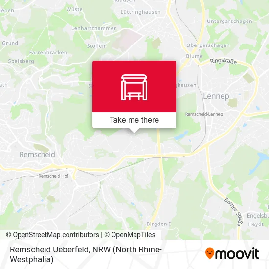 Remscheid Ueberfeld map