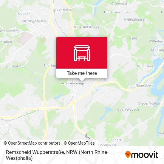 Remscheid Wupperstraße map