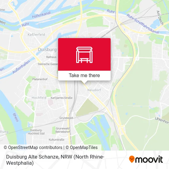 Duisburg Alte Schanze map