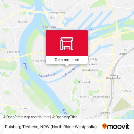 Duisburg Tierheim map