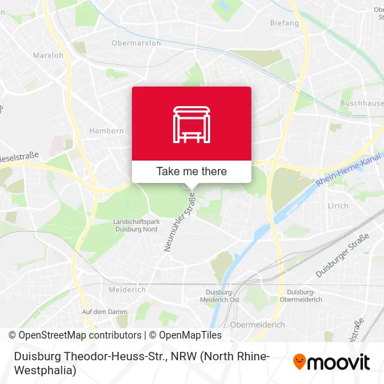 Duisburg Theodor-Heuss-Str. map