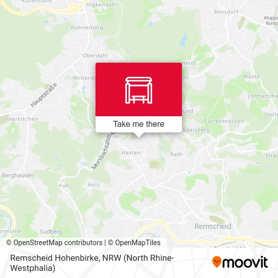 Remscheid Hohenbirke map