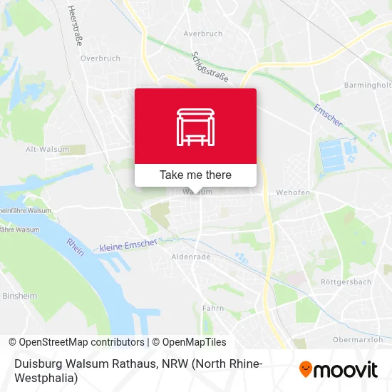 Duisburg Walsum Rathaus map