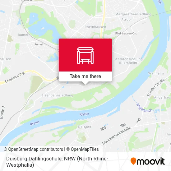 Duisburg Dahlingschule map