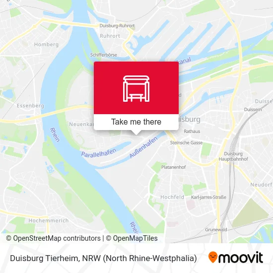 Duisburg Tierheim map