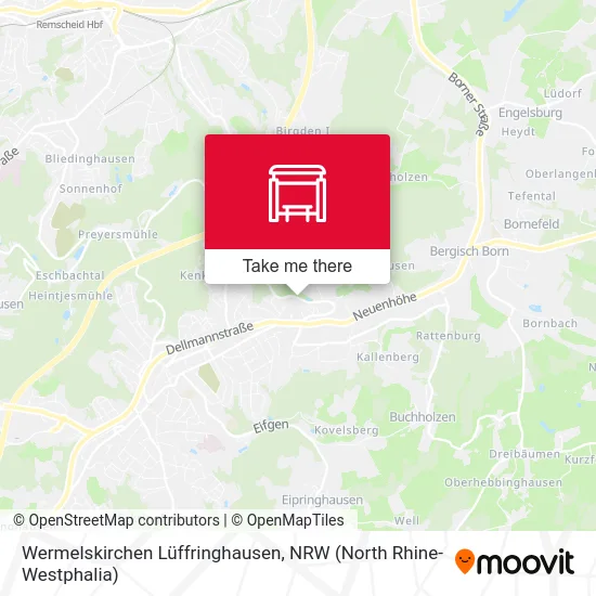 Wermelskirchen Lüffringhausen map