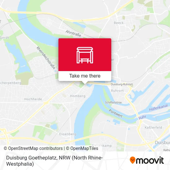 Duisburg Goetheplatz map