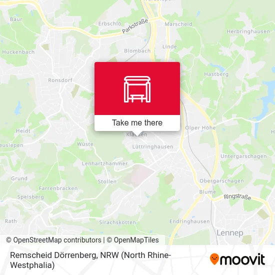 Remscheid Dörrenberg map