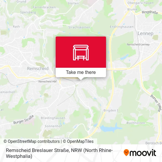 Remscheid Breslauer Straße map