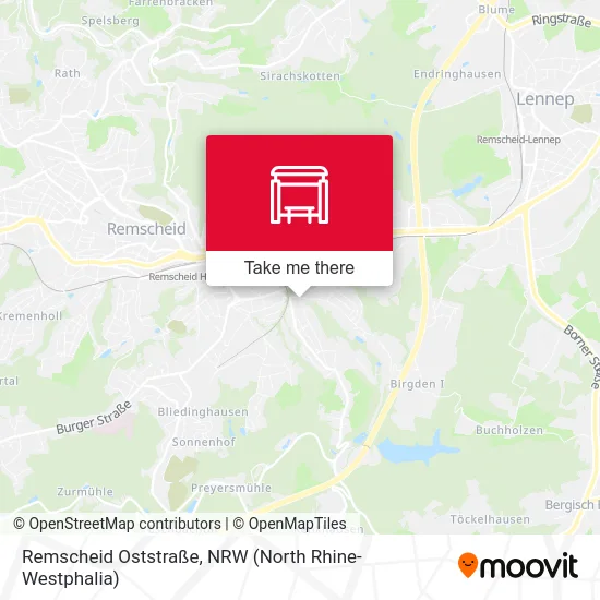 Remscheid Oststraße map
